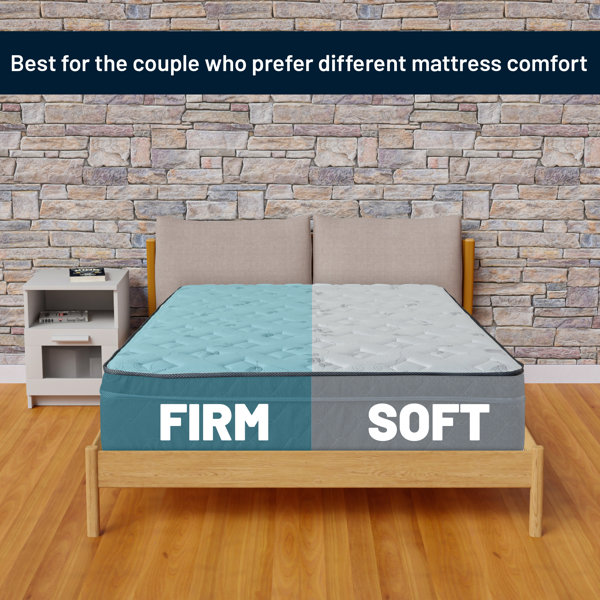 Spinal Solution 12Inch Dual Comfort Firm & Soft Mattress with Pocket